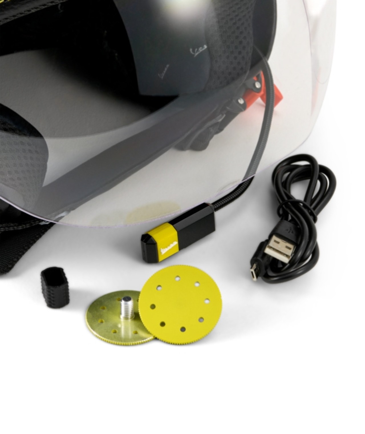 Casque intégral Vespa Visor 4.0 Grigio Ottimista Matt - Bluetooth - L1