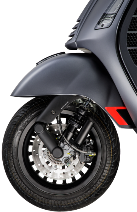 Amortisseur avant pour Vespa GTS/GTS Super/GTV/GT 60/GT/GT L 125-300ccm, noir mat