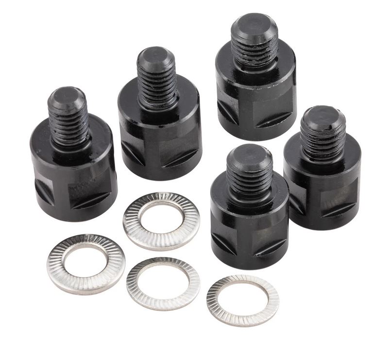Adaptateur de rétroviseur RIZOMA "Direct Mount" pour Vespa, noir anodisé