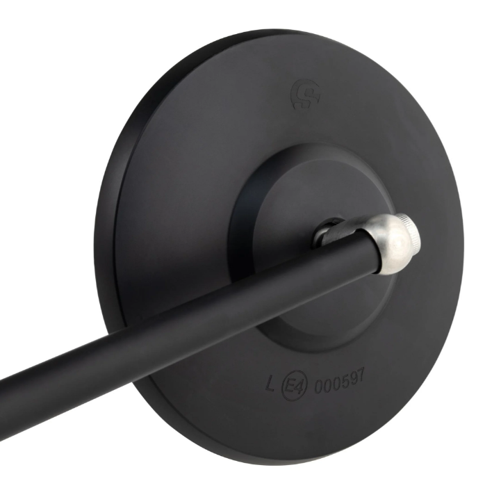 Rétroviseur standard pour Vespa, filetage à droite, noir mat