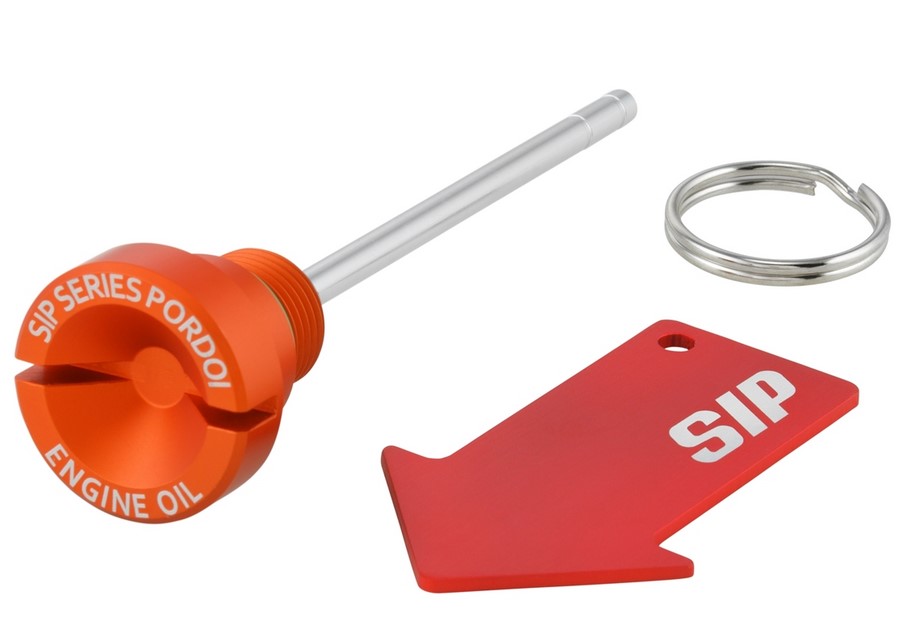Bouchon de remplissage d'huile moteur pour Vespa GTS/GTS Super/GTV 300ccm HPE, orange mat