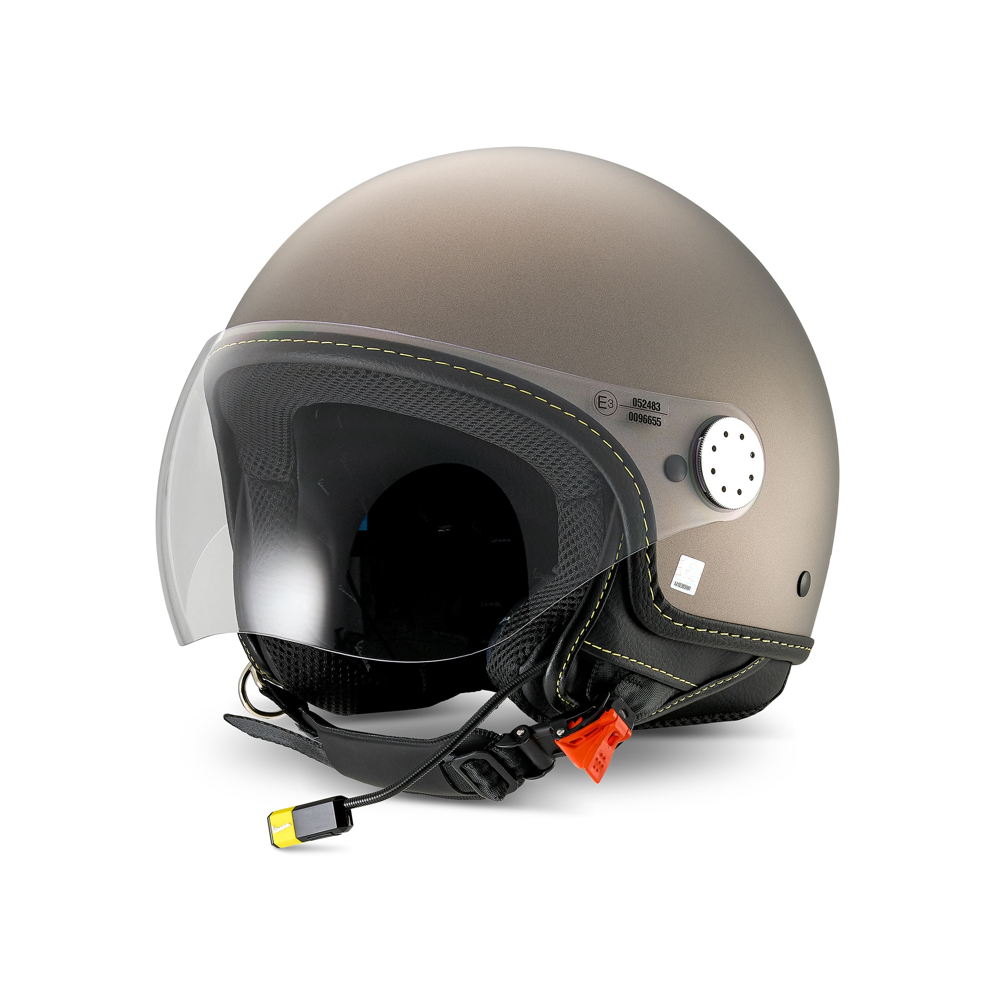 Casque intégral Vespa Visor 4.0 Grigio Ottimista Matt - Bluetooth - L1