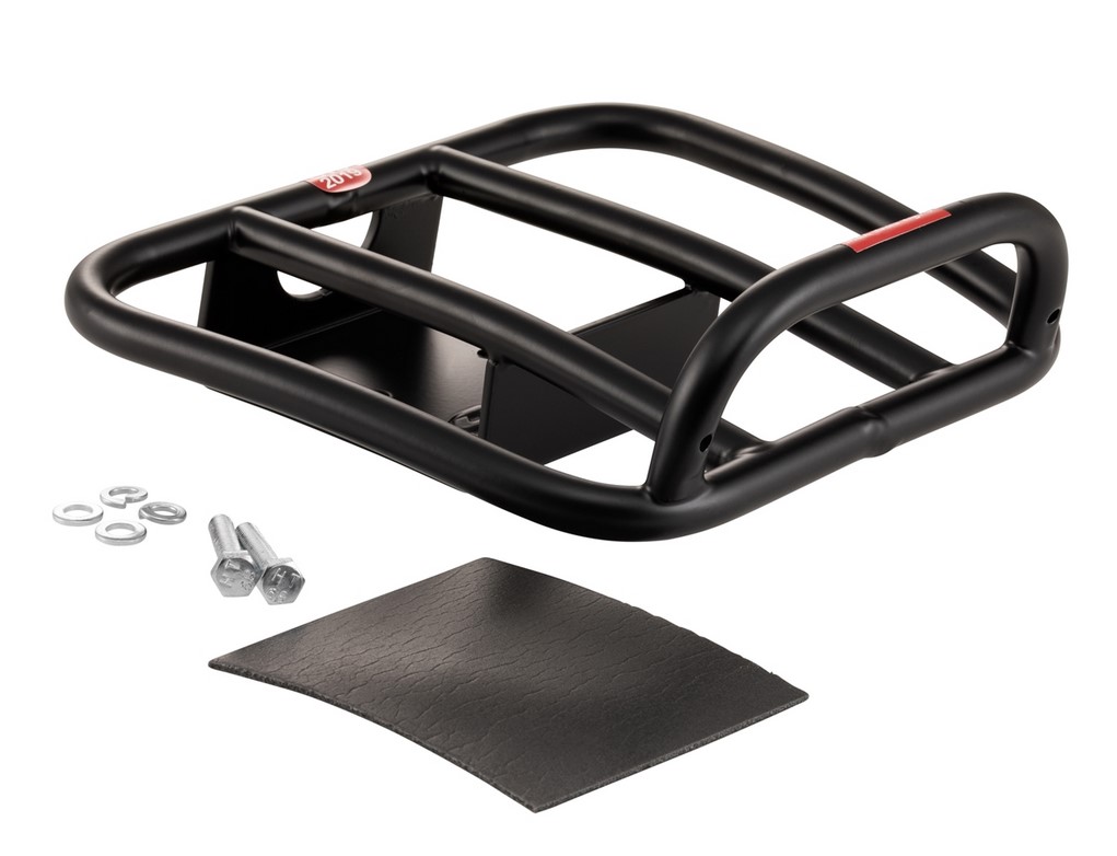 Porte-bagages arrière 70's pour Vespa GTS / GTS Super HPE 125-300 ('19-), noir mat
