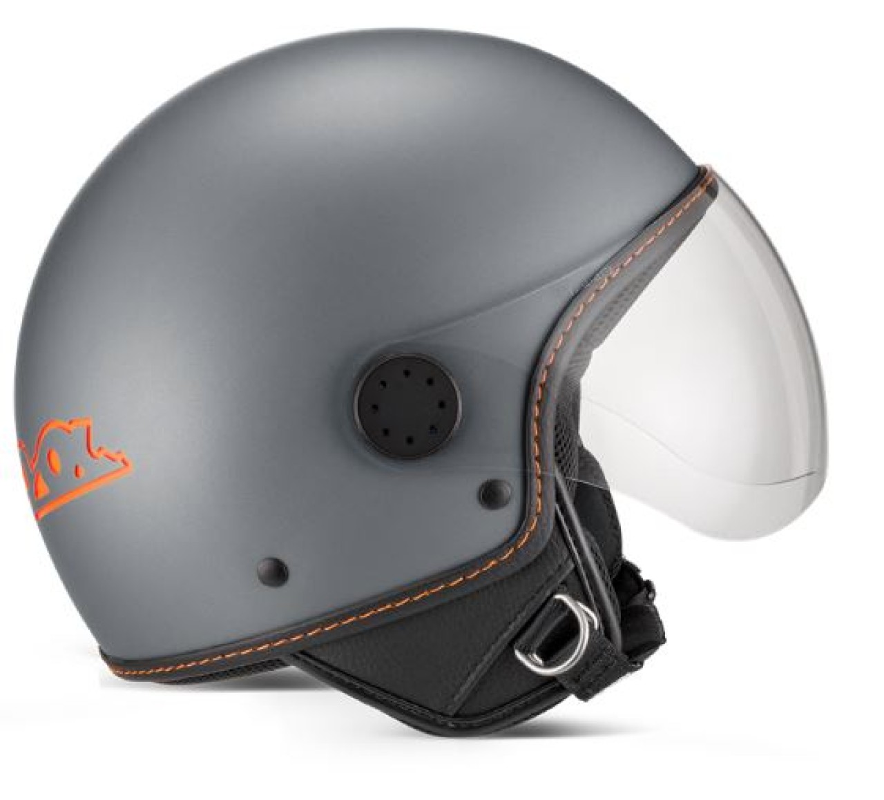 Vespa casque jet, Vespa Visor LangHe, gris/titanium (707/C)