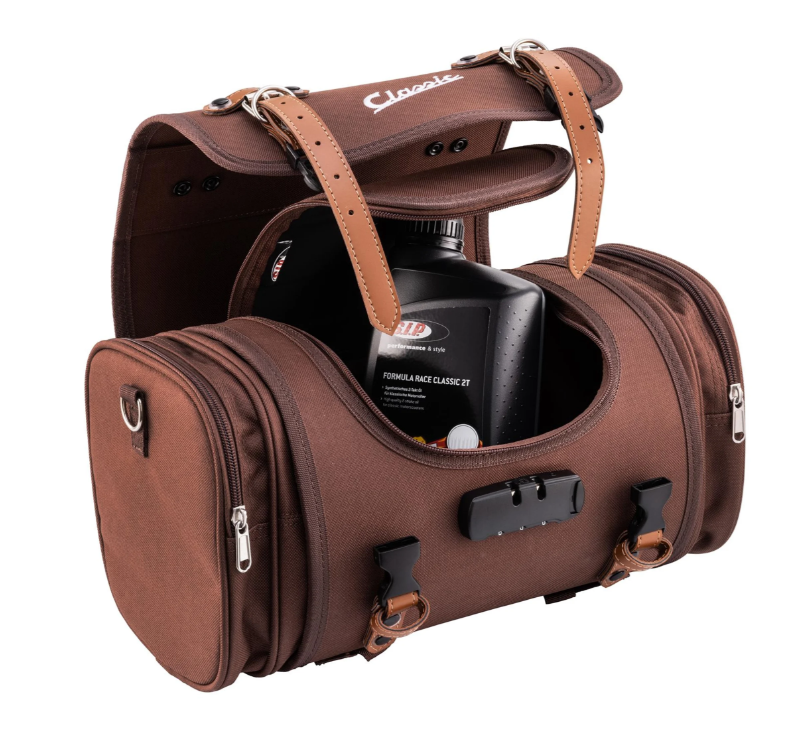 Sac "Classic" petit pour Vespa, nylon, tobacco marron