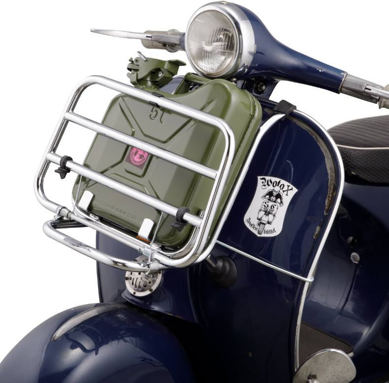 Porte-bagages avant pour Vespa PX 80-200ccm, pliable, chrome