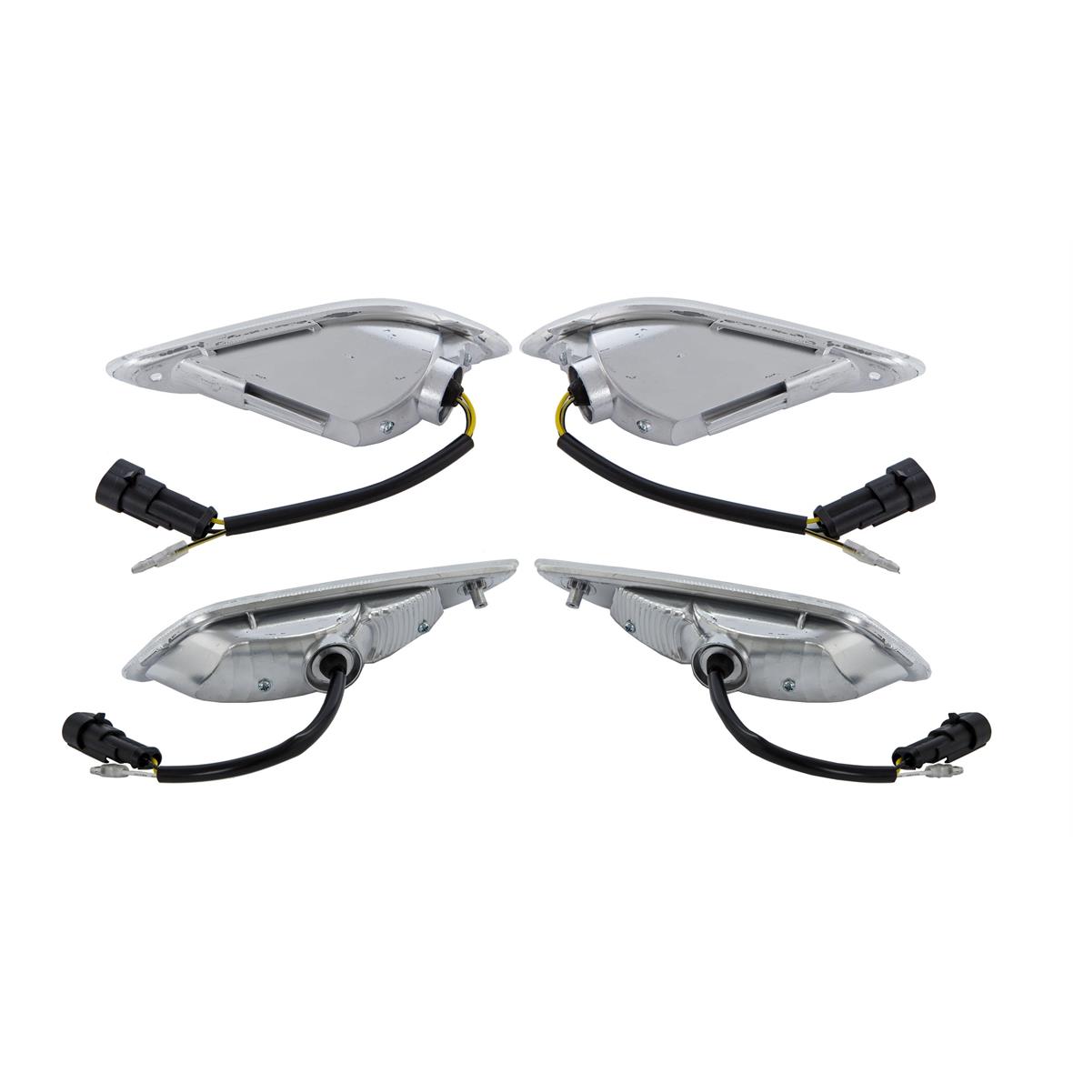 Jeu de clignotants LED clair pour Vespa Primavera/Sprint 50ccm 2T/4T