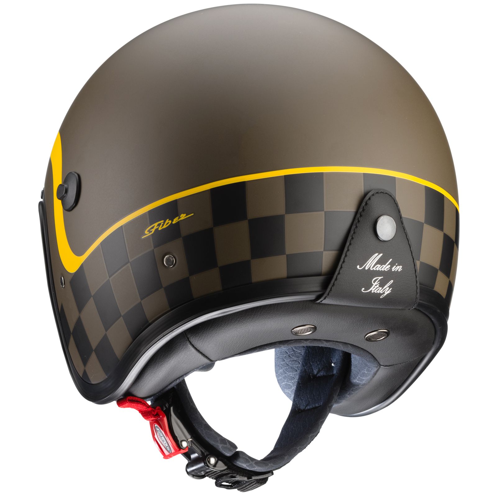Caberg casque Freeride Formula, marron mat/jaune moutarde