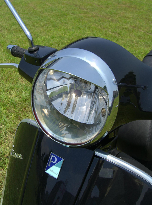 Anneau de lampe avec abat-jour pour Vespa LX 50-150ccm, chrome