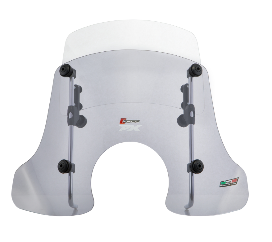 Pare-brise FACO "Twin-Screen" pour Vespa PX 80-200ccm, teinté