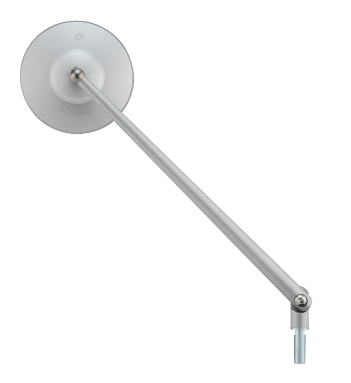 Rétroviseur standard pour Vespa, filetage à droite, argent mat