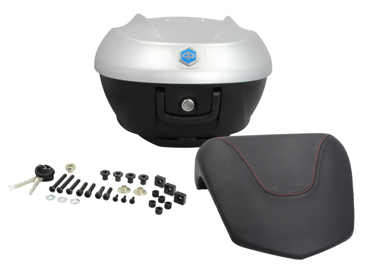 Topcase 36L pour Beverly Sport Original Piaggio - ARGENTO COMETA 760/B
