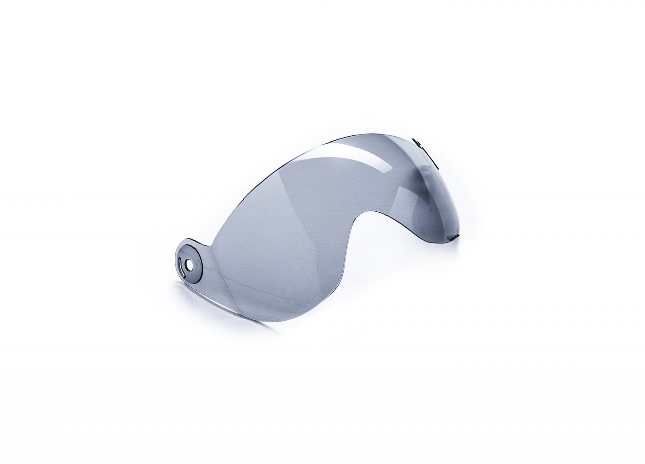 Visière Helmo Milano teintée, anti-rayures, visière pour lunettes, compatible avec Pelledura et VaPensiero (ECE 22.05)