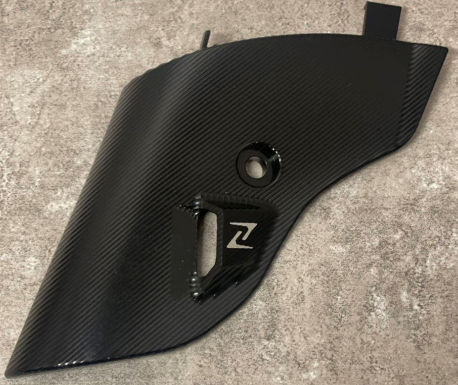 Carénage de fourche ZELIONI pour Vespa Primavera/Sprint/Elettrica 50-150ccm, noir anodisé