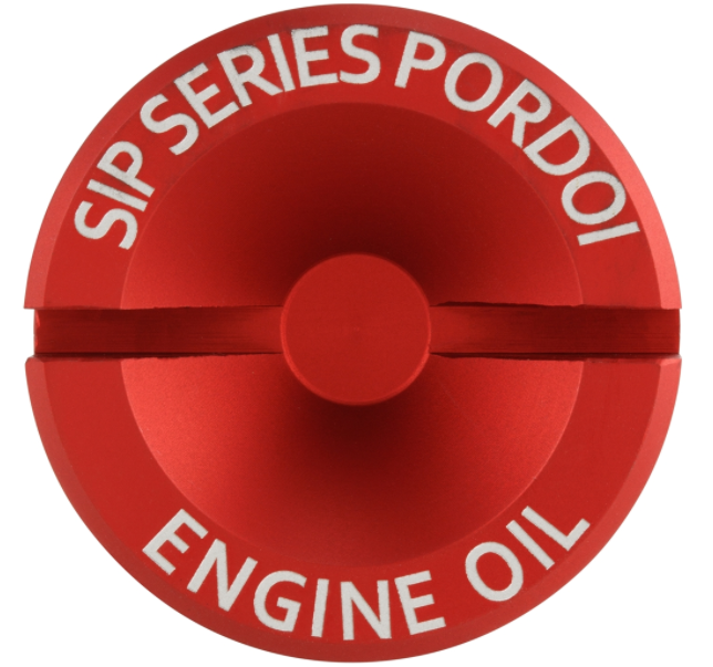 Vis de remplissage d'huile moteur pour Vespa Primavera/​Sprint 125-150ccm c.-à-d. 3V 4T AC, rouge