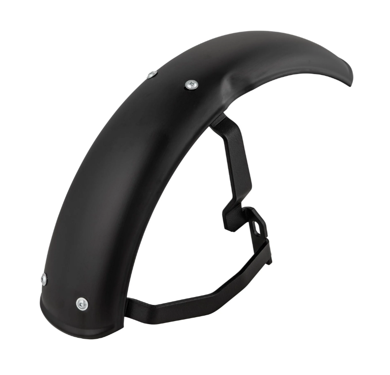 Aile 2.0 Garelli pour Vespa PX 80-200ccm, métal noir mat, support noir