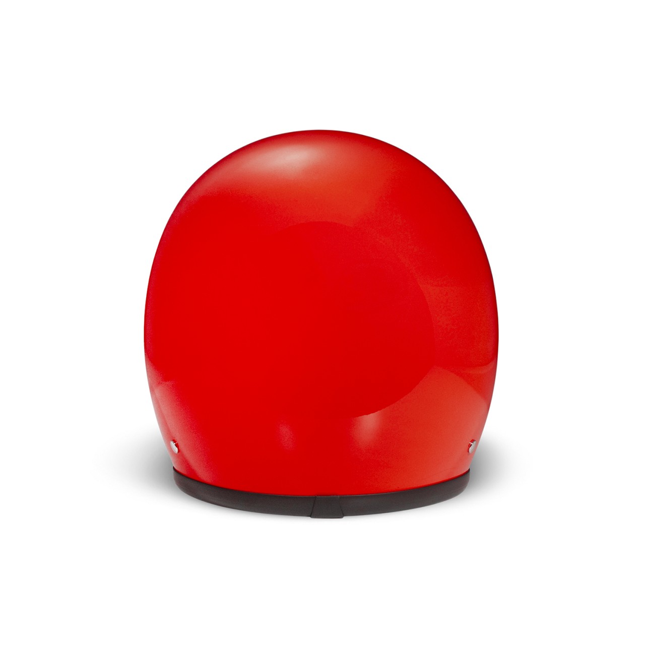 Casque intégral DMD Retro, rouge brillant, fibre de verre, ECE 22.06