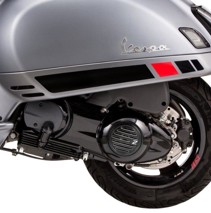 Carter d'huile pour Vespa GTS/GTS Super/GTV/GT 60 250-300ccm 4T LC, noir brillant