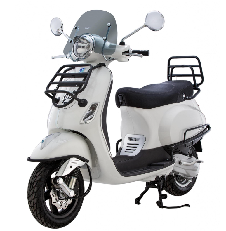 Porte-bagages avant pour Vespa LX /LXV /S 50-150ccm, pliable, noir