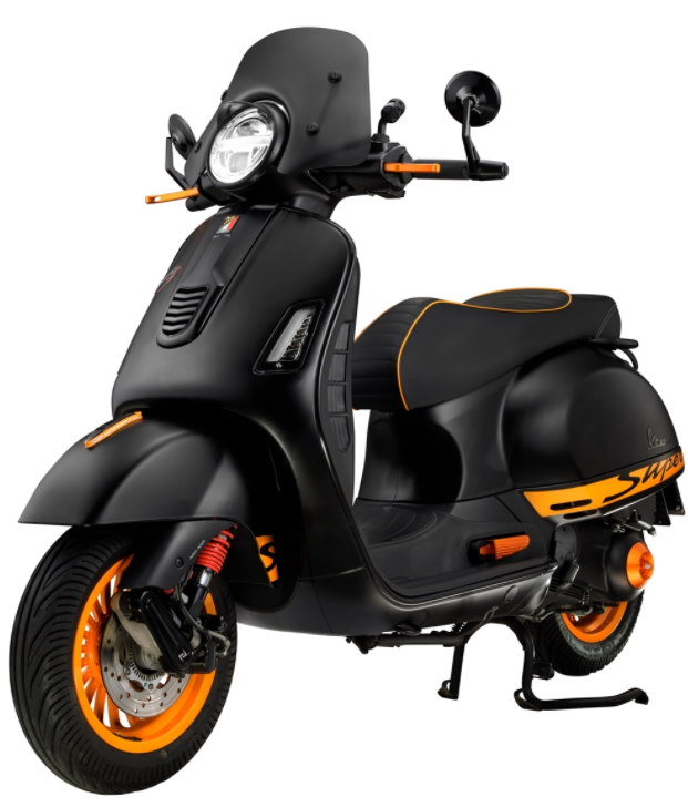 Housse Housse Vario pour Vespa Primavera/​Sprint 125-150ccm c.-à-d. 3V 4T AC, orange mat