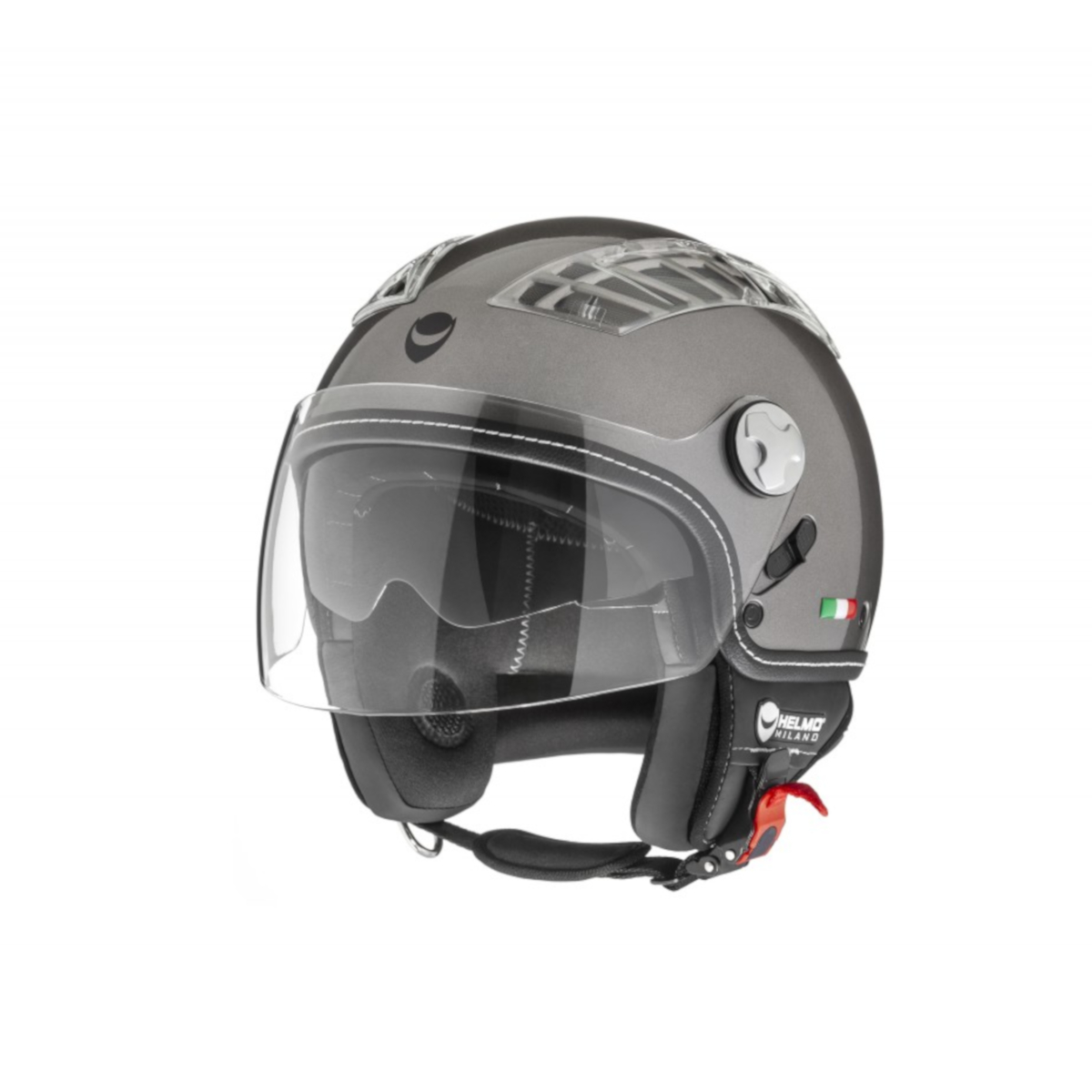 Helmo Milano Demi Jet, turbine, gris