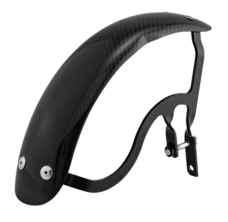 Aile Garelli Race EVO II pour Vespa PX 80-200ccm, carbone, support noir