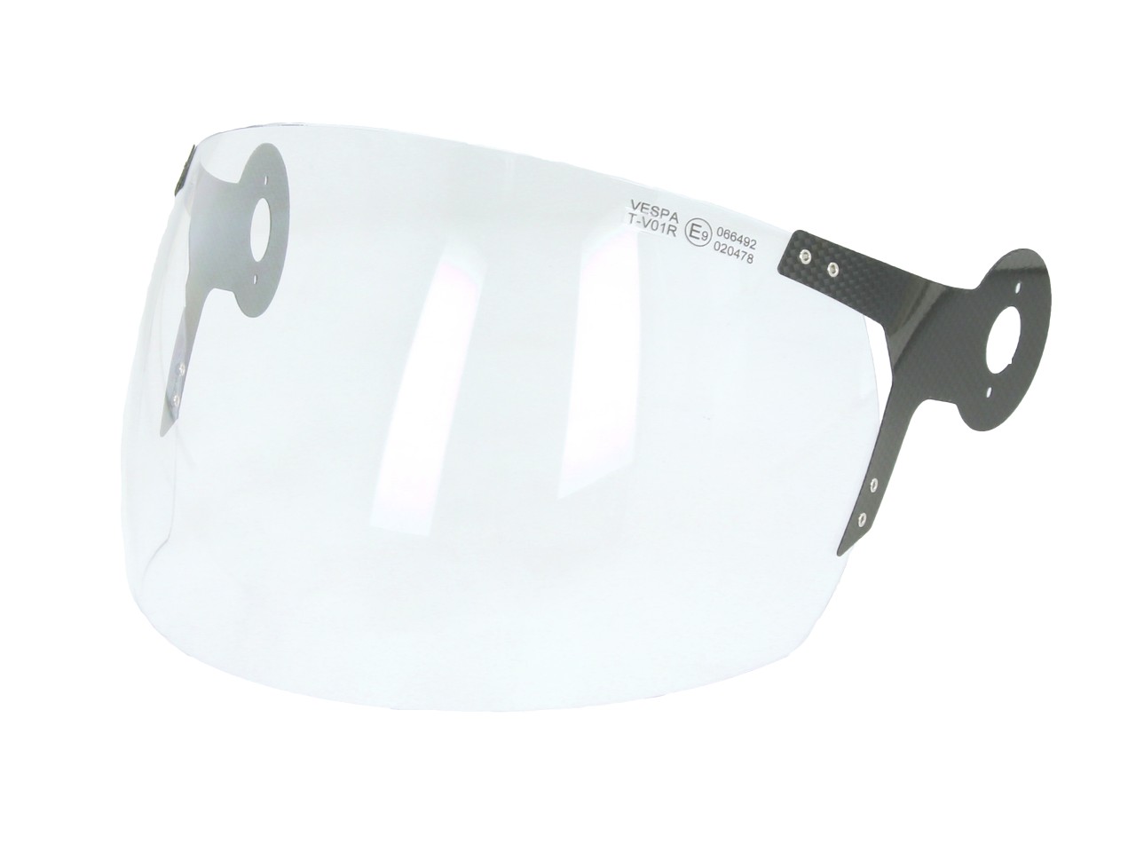 Visière transparente avec support en carbone pour casque Vespa Argentario, Officina 8