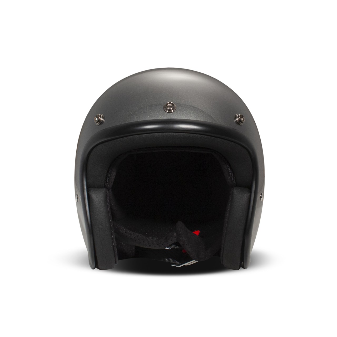 Casque intégral DMD Retro, gris brillant, Metallic Grey, fibre de verre, ECE 22.06