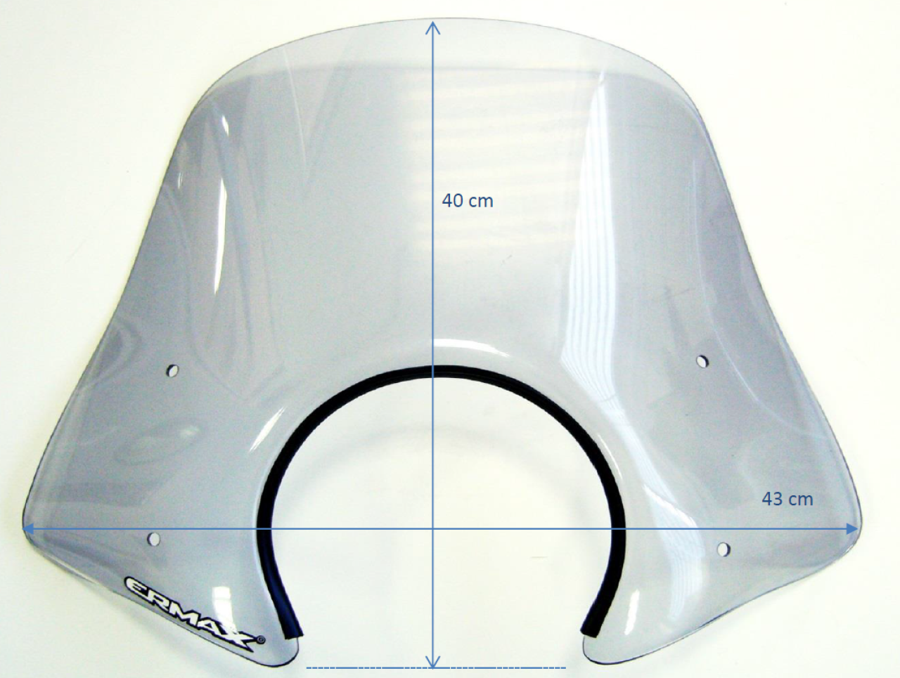 Pare-brise ERMAX Sport H 400 mm pour Vespa GTS/GTS Super/GT L (-22), noir