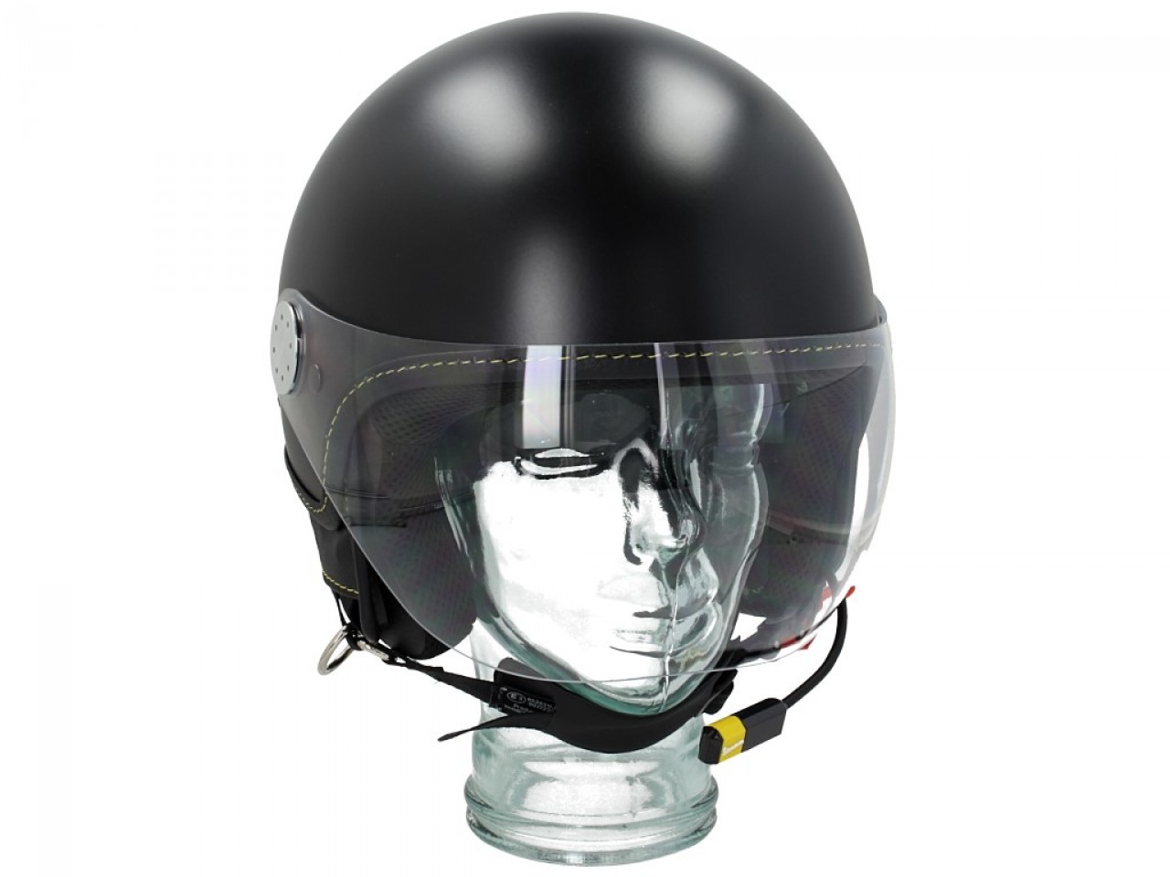 Casque jet Vespa visière 3.0 Bluetooth noir