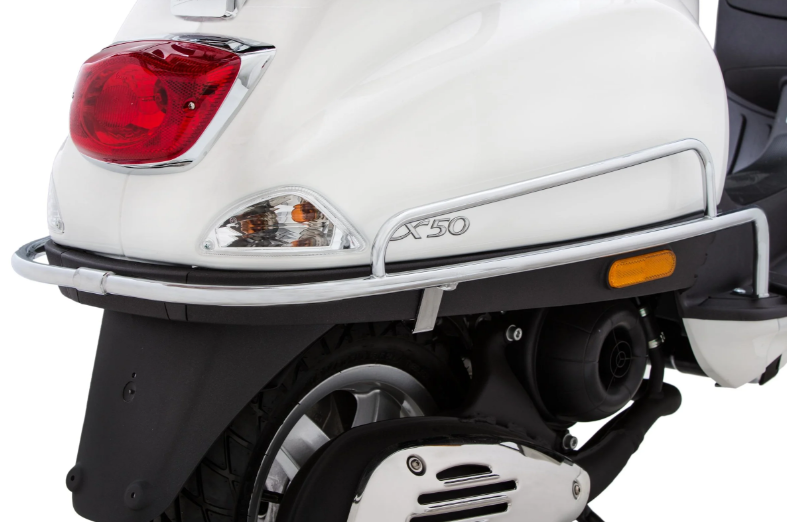 Arceau de protection latéral pour Vespa LX/LXV/S 50-150ccm, chrome