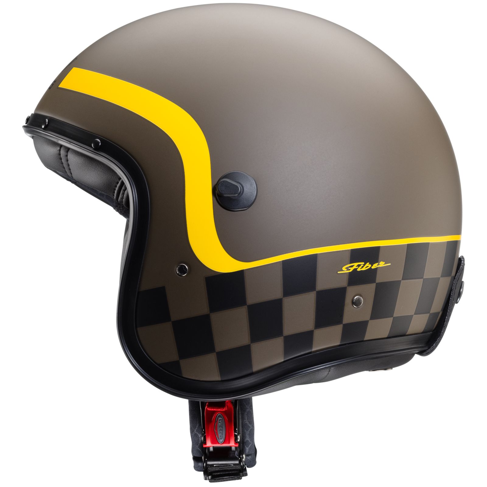 Caberg casque Freeride Formula, marron mat/jaune moutarde