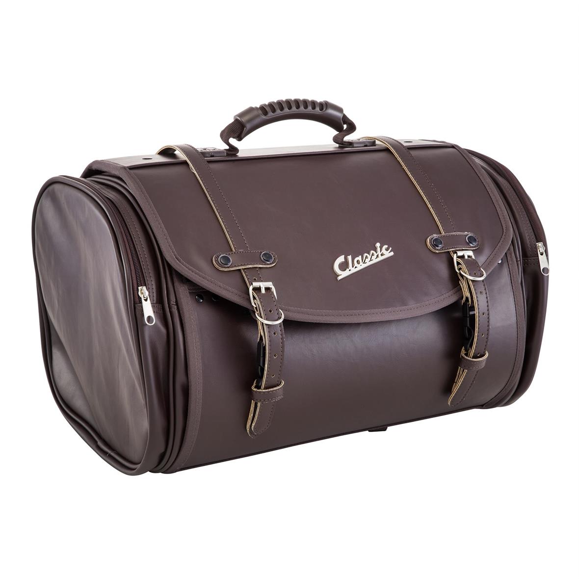 Sac "Classic" grand pour porte-bagages pour Vespa - marron foncé, similicuir