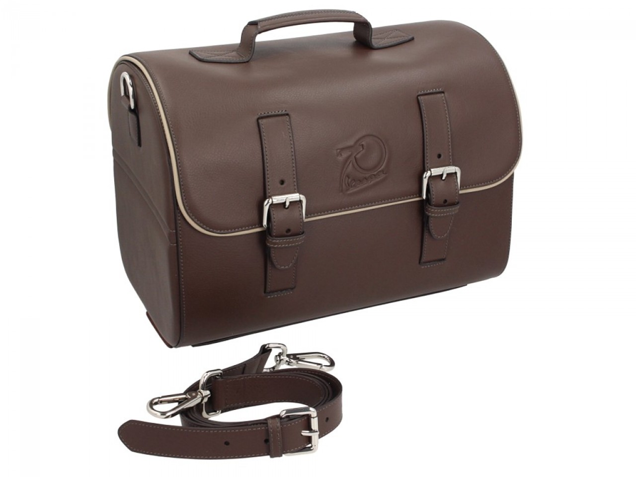 Sac en cuir d'origine Vespa version 70 ans - marron