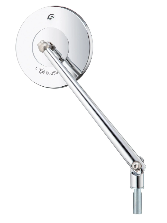 Rétroviseur standard pour Vespa, filetage à droite, chromé