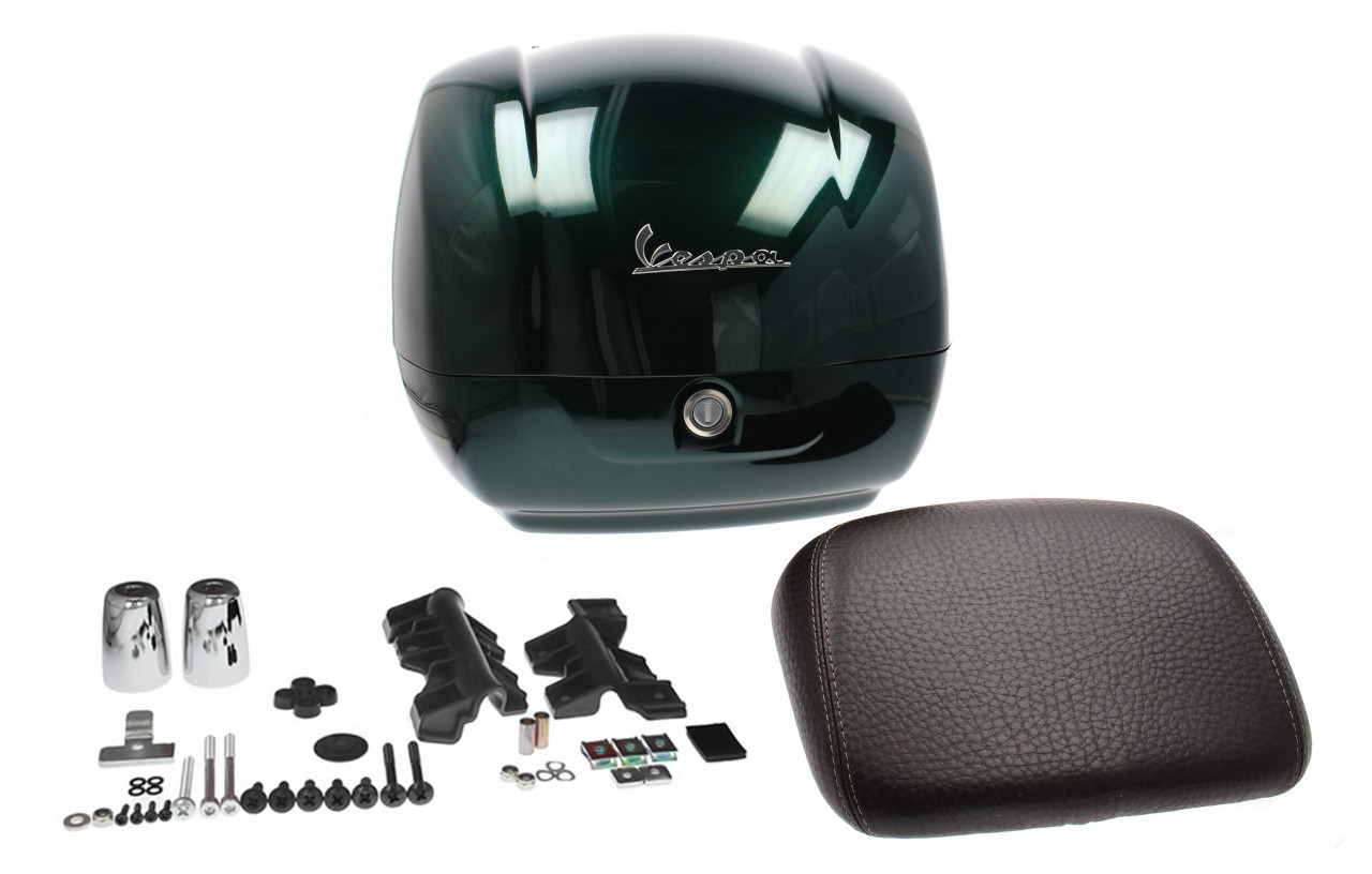 Top case d'origine pour Vespa GTS - vert / vert métallisé 349/A