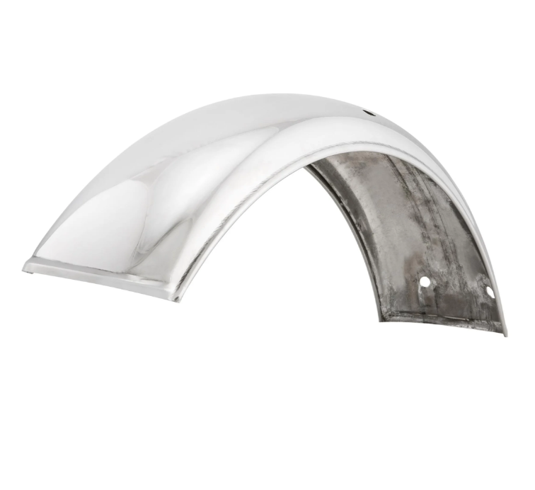 Aile 2.0 Garelli sans support pour Vespa PX 80-200ccm, inox poli