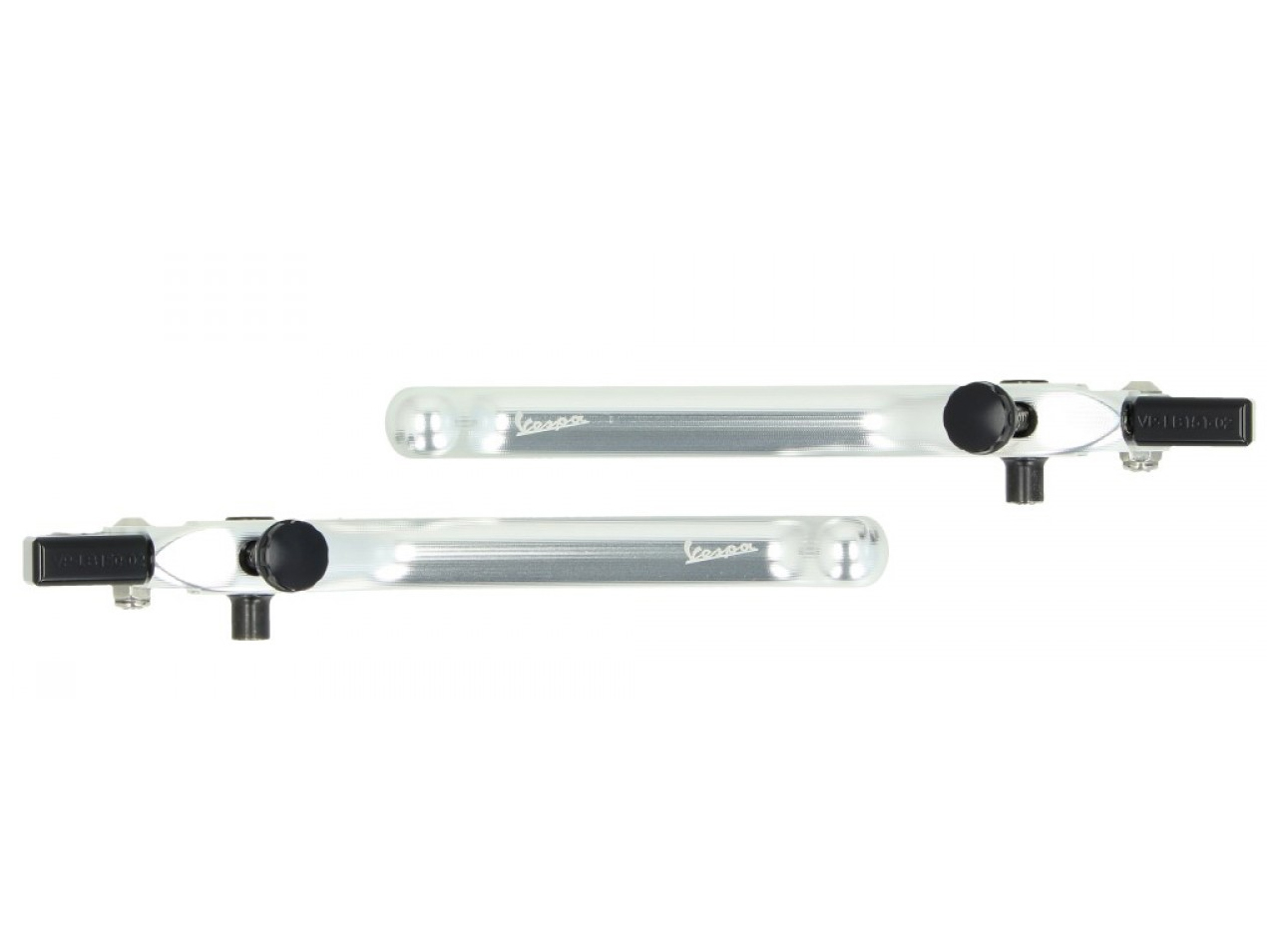 Kit guidon, aluminium, anodisé, set de poignées, leviers et embouts de guidon pour Vespa GTS