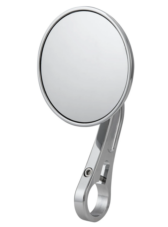 Rétroviseur d'extrémité de guidon pour Vespa, gauche ou droite, rond, chrome