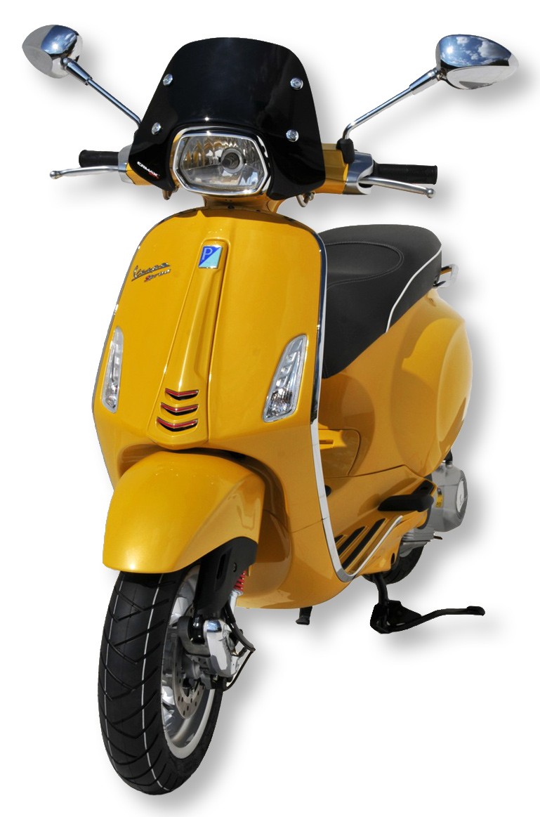 Pare-brise Ermax Piccolo pour Vespa Sprint - noir