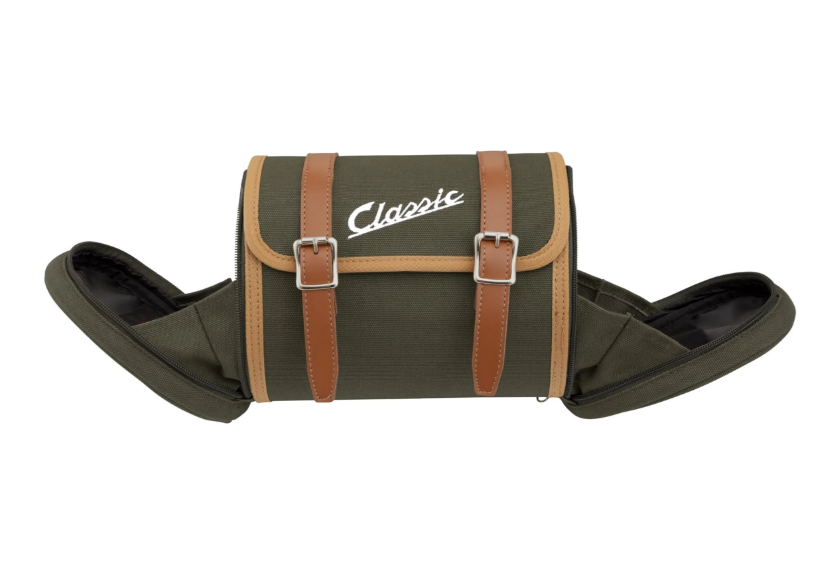 Sac "Classic" porte-bagages/barre de maintien de la selle arrière pour Vespa, canvas, olive