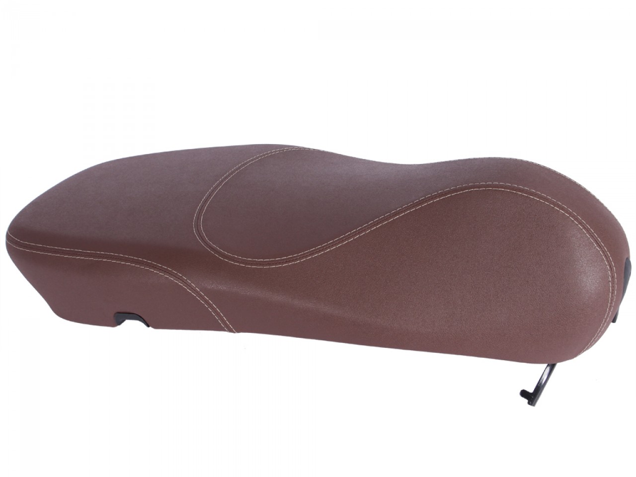 Banc original Vespa pour Vespa Primavera en marron avec coutures blanches