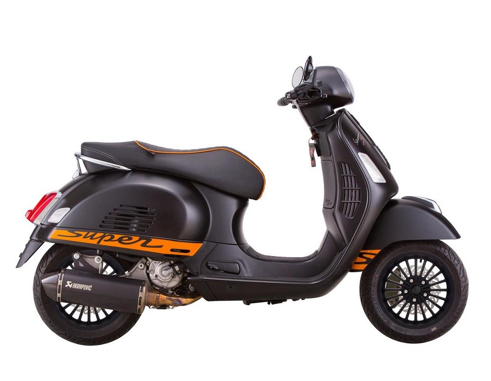 Jante avant/arrière pour Vespa GTS/GTS Super/GTV/GT 60/GT/GT L 125-300ccm, noire mate
