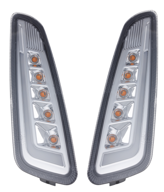 Kit clignotants avant & arrière pour Vespa Primavera/Sprint 125-150ccm 2T/4T AC, teinté