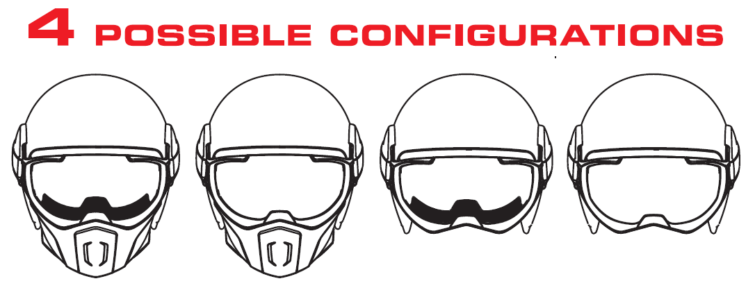 Caberg casque Ghost, vert mat