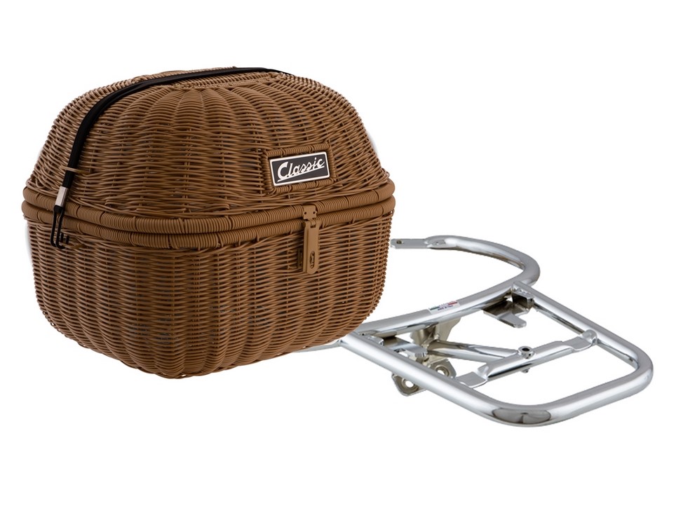 Panier à bagages Kit Classic pour Vespa GTS/GTV/GT60 125-300ccm, marron