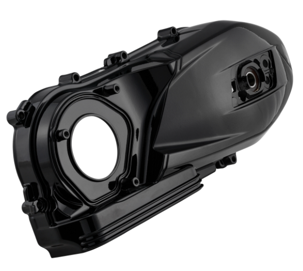 Couvercle de vario pour Vespa GTS/GTS Super 125/150ccm 4T LC iGet (Euro4), noir brillant