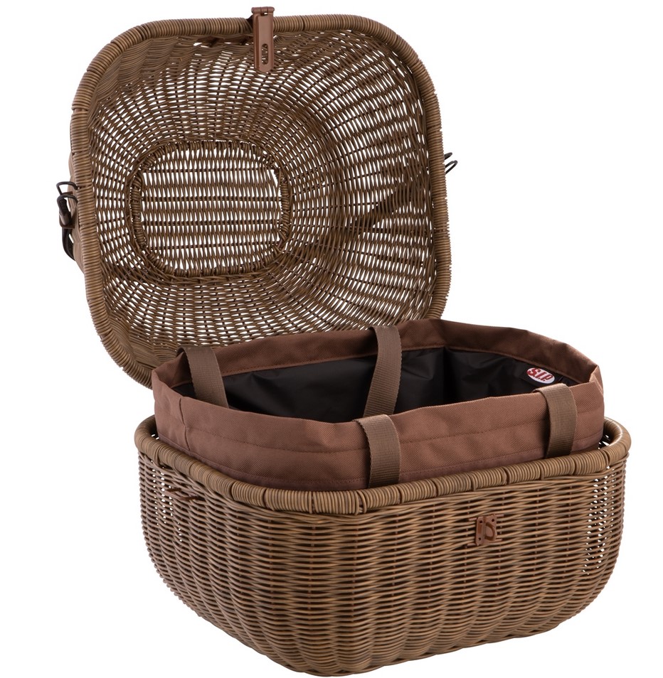 Kit panier à bagages Classic pour Vespa GTS/GTV/GT60 125-300ccm, marron foncé