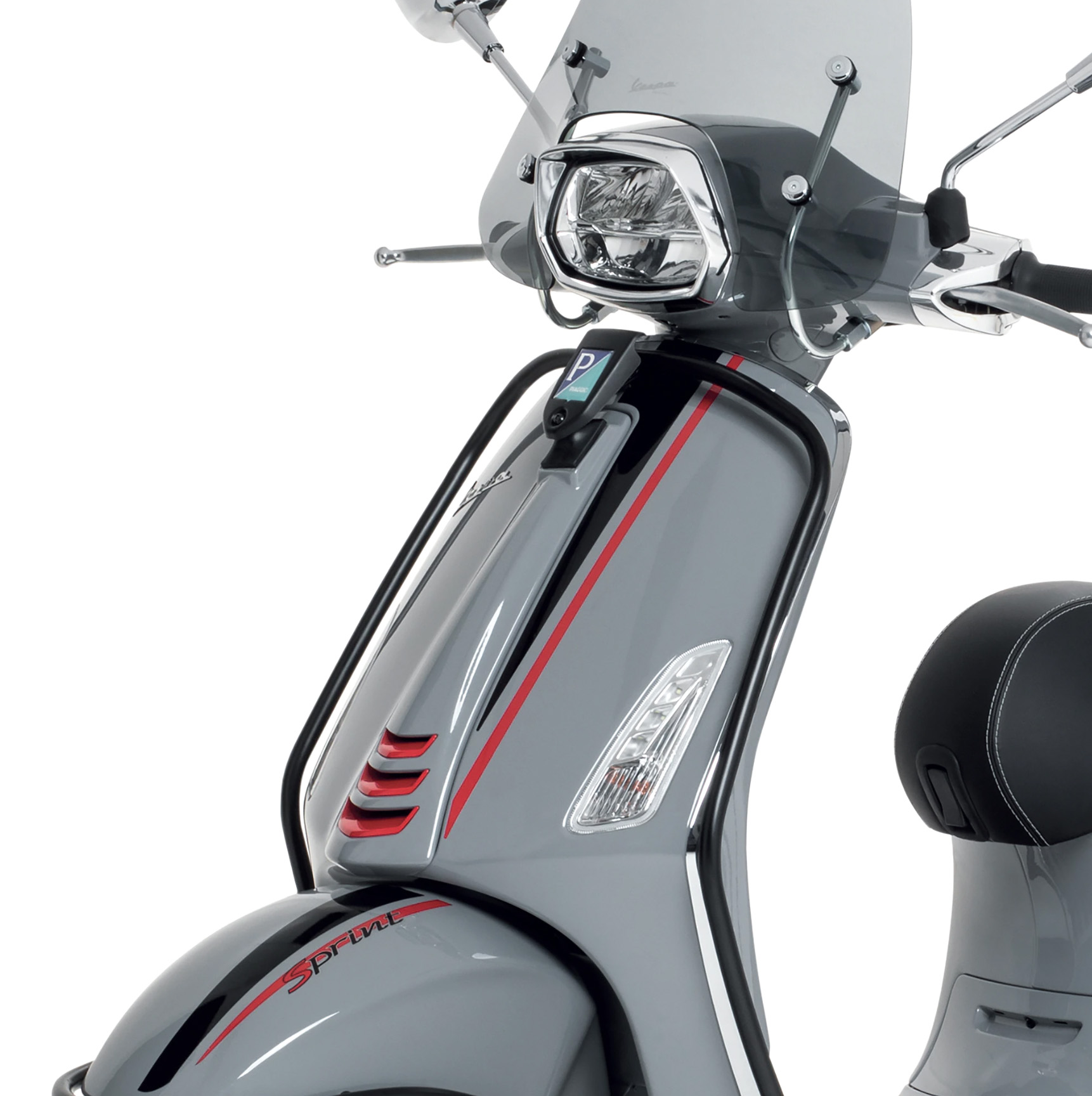 Arceau de protection avant Vespa Primavera / Sprint / Elettrica - noir
