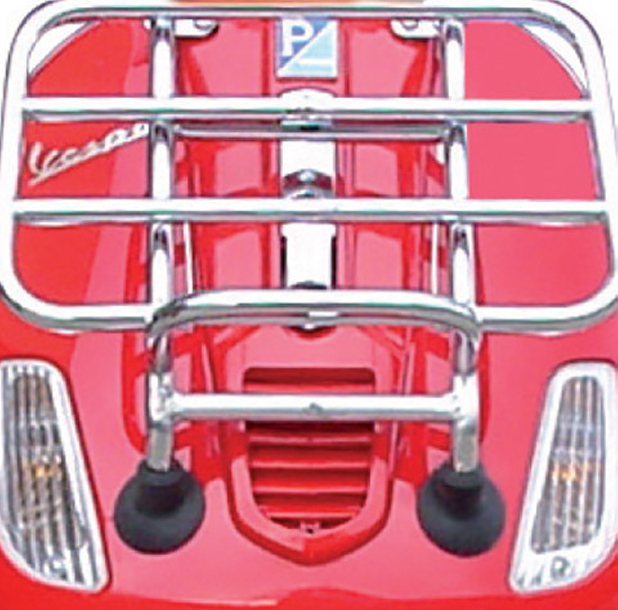 Porte-bagages avant rabattable chromé Vespa S